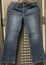 NWT CRAZY 8 Girls Size 8 Plus Denim BOOTCUT Jeans Pants Adjustable Waist... - $8.99