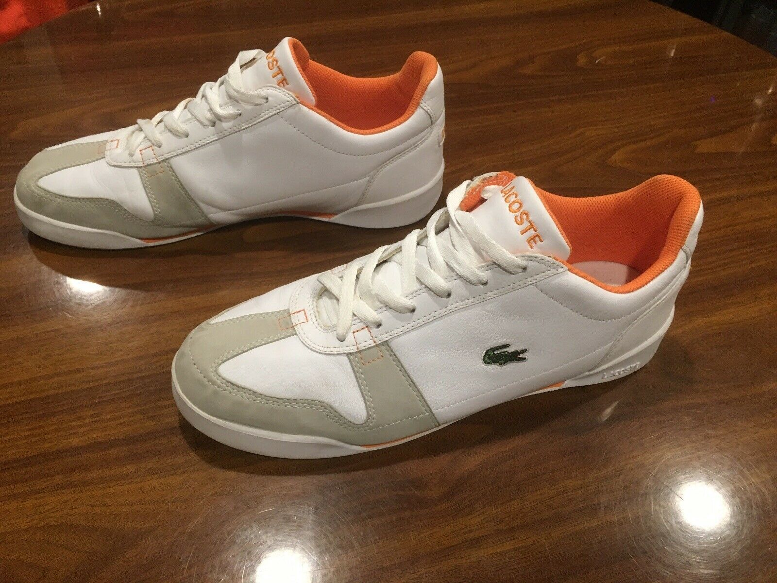 Vintage Lacoste Sport Clean Shoes Size 12 Leather - Casual