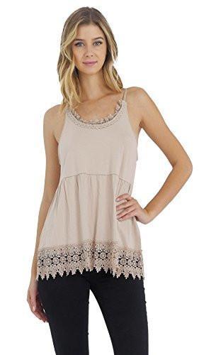 Women's Modal Lace Swing Camisole with adjustable straps