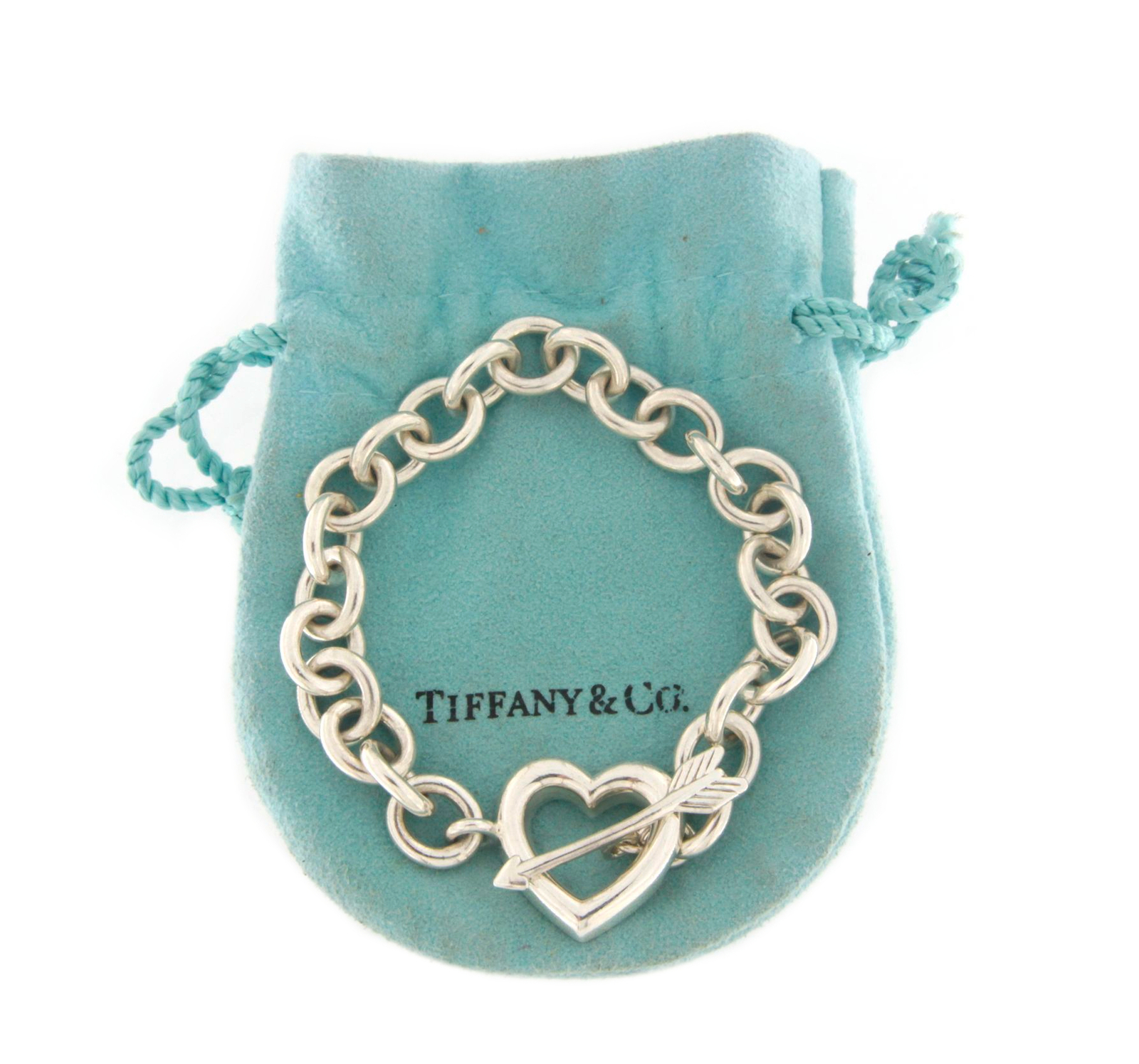 Tiffany & co heart and arrow toggle Women's .925 Silver Bracelet ...