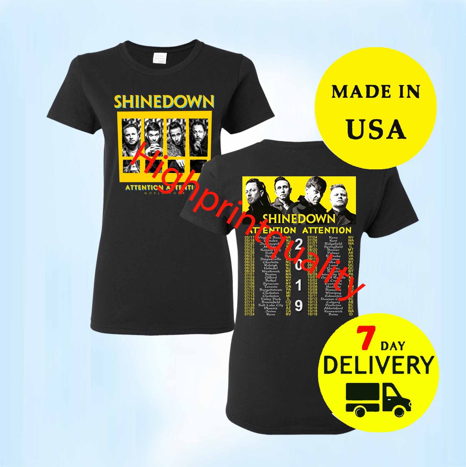 shinedown attention attention t shirt