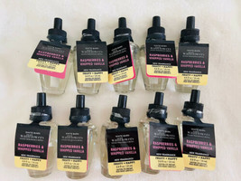 Bath Body Works Raspberries Whipped Vanilla Bulbs  Oil Refill Wallflower X 10 - $69.10