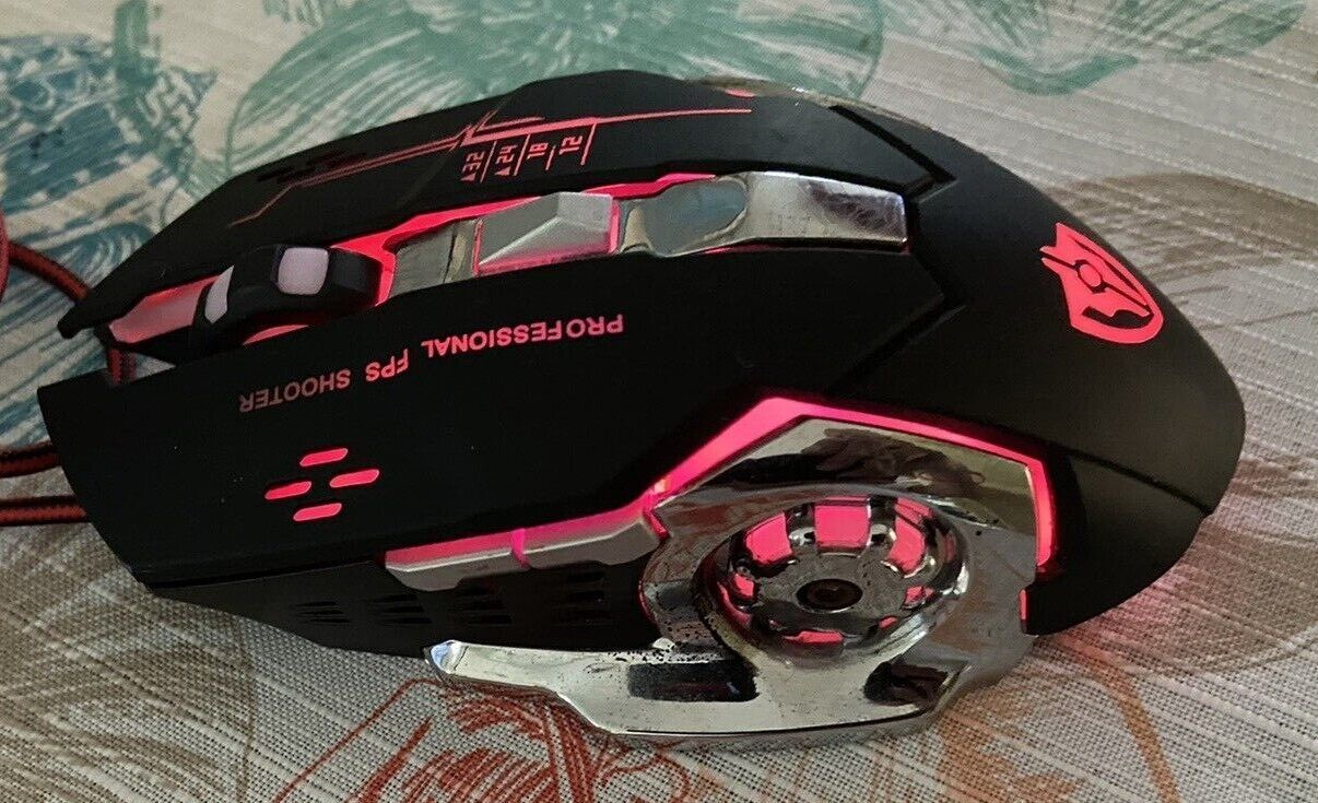 Professional FPS Shooter Wired Gaming Mouse Backlit Mice, Trackballs & Touchpads