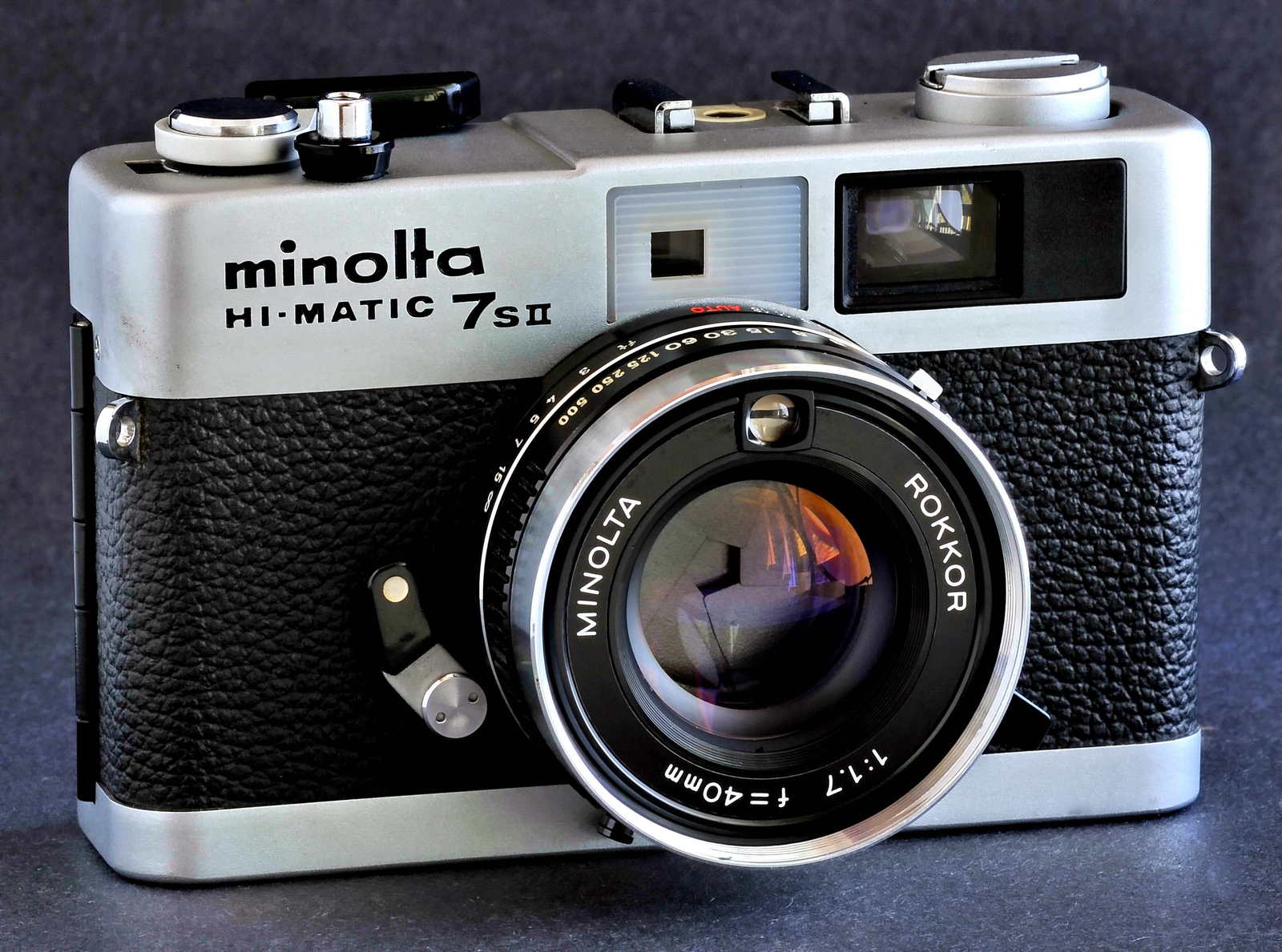 Minolta HiMatic 7s II Rangefinder Camera w 40mm f1.7 Lens MiNTY