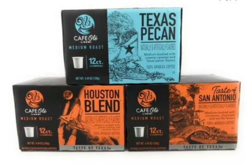 Cafe Ole Taste of Texas Gourmet Coffee K Cups Gift Assortment, 12ct. (36 Cups)  - $42.56