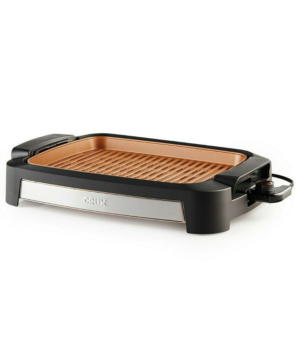 Crux XL Smokeless Electric Tabletop Grill with Copper Accents Grills