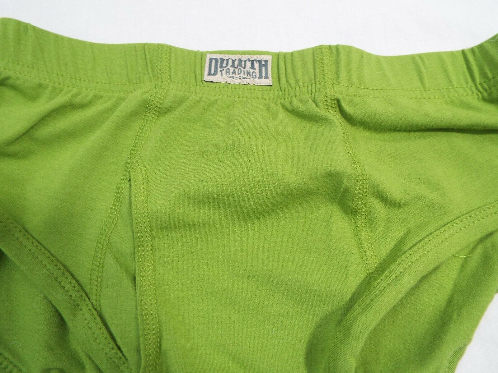 1 Pair Duluth Trading Co Mens Free Range Cotton Briefs Bay Leaf Green