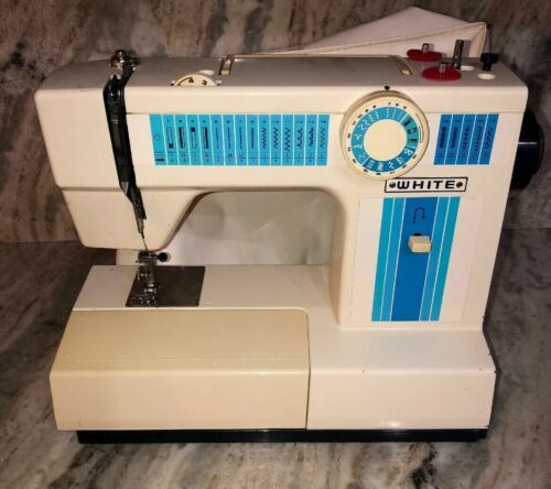 White 1510 Deluxe Sewing Machine Precision Built Zigzag TESTED RARE