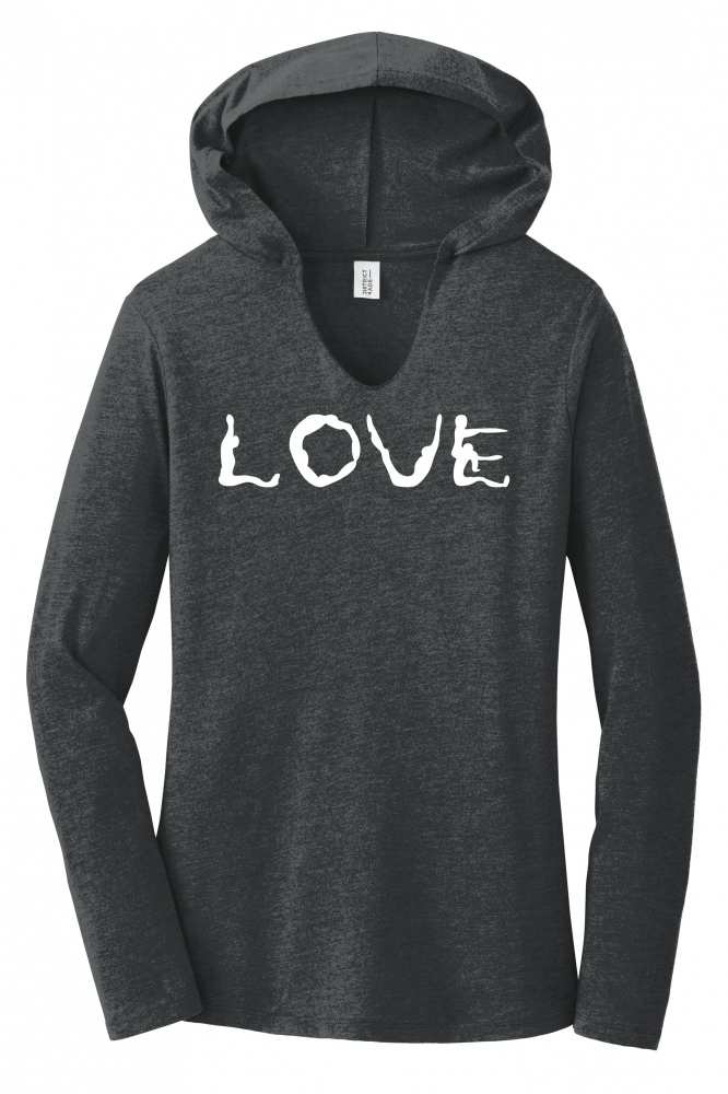 Image of Love Yoga Ladies Hoodie Tee