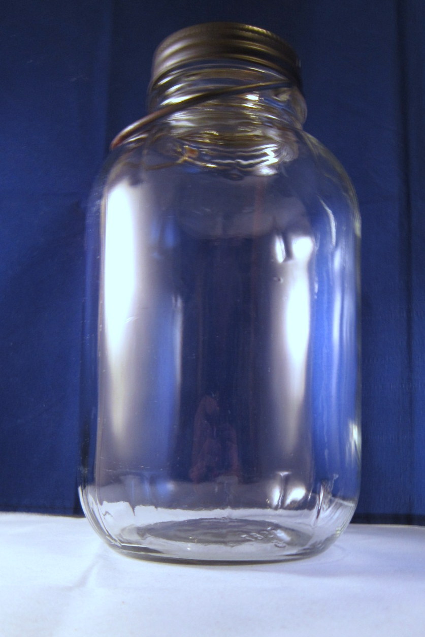 Pickle Canning Jar, 1940s Half Gallon Bail Presto Glass Lid Fruit Jar Jars