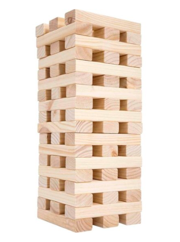 Primary image for  Nontraditional Giant Wooden Blocks Tower Stacking Game by Hey! Play! 