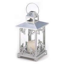 Accent Plus 57070449 Frosted Vines Candle Lantern, Gray - $53.38