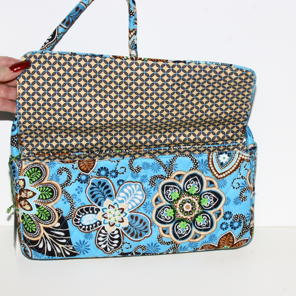 Vera Bradley Clutch Purse Handbag Bali Blue Knot Just A Clutch ...