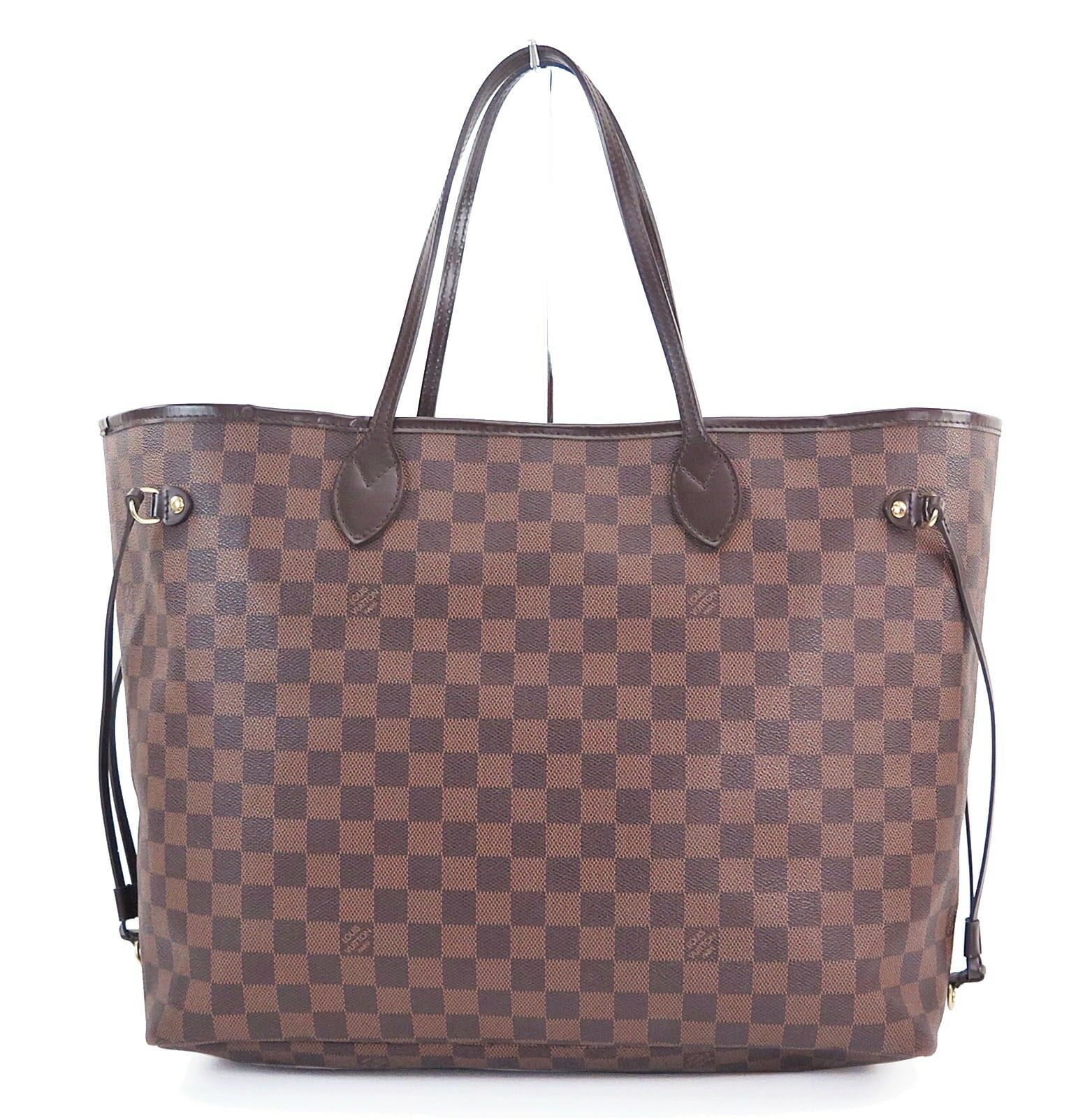 Authentic LOUIS VUITTON Neverfull GM Damier Ebene Tote Bag Purse #30766 - Women&#39;s Handbags & Bags