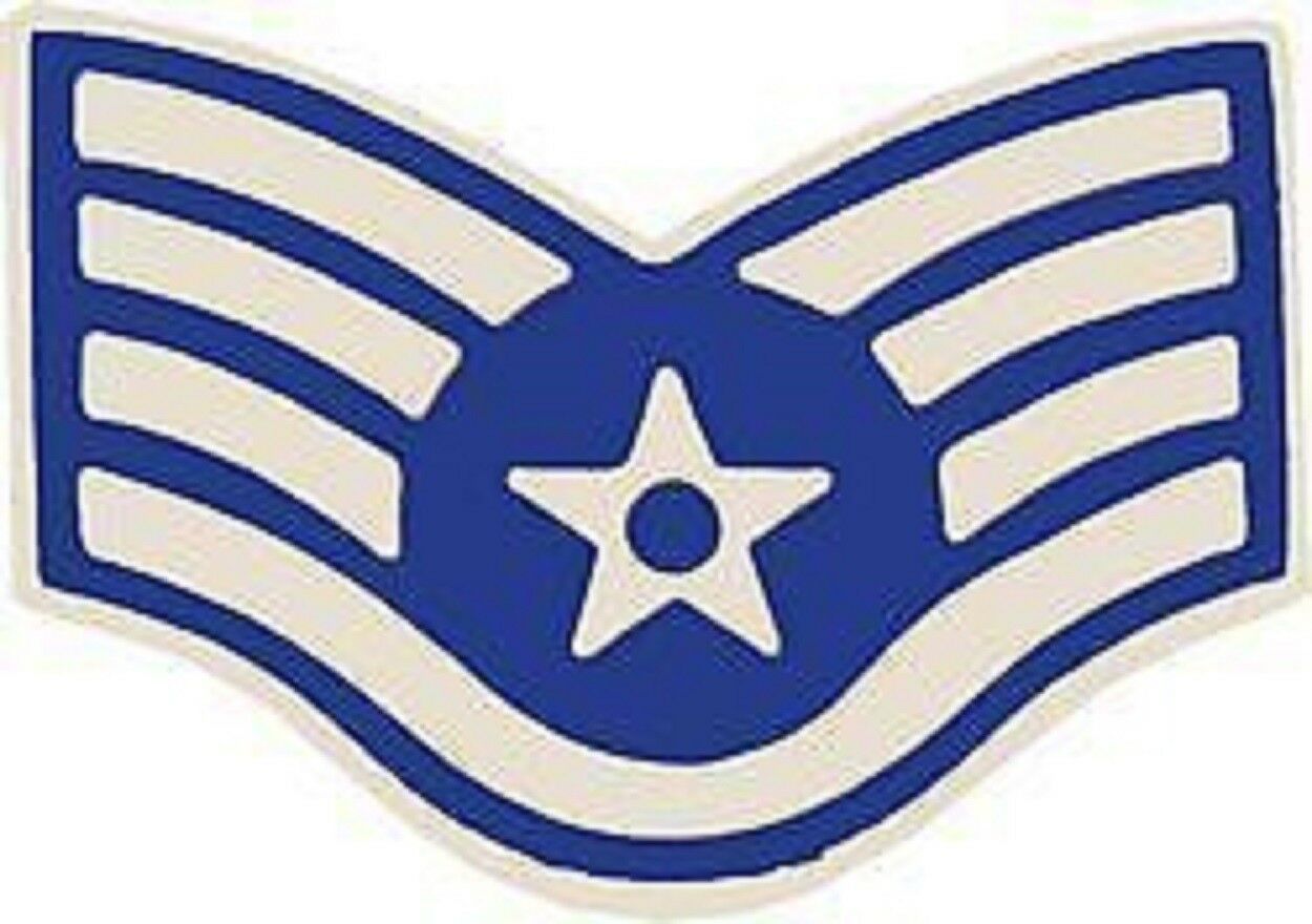 Primary image for AIR FORCE USAF E-5 STAFF SERGEANT RANK  LAPEL HAT   PIN