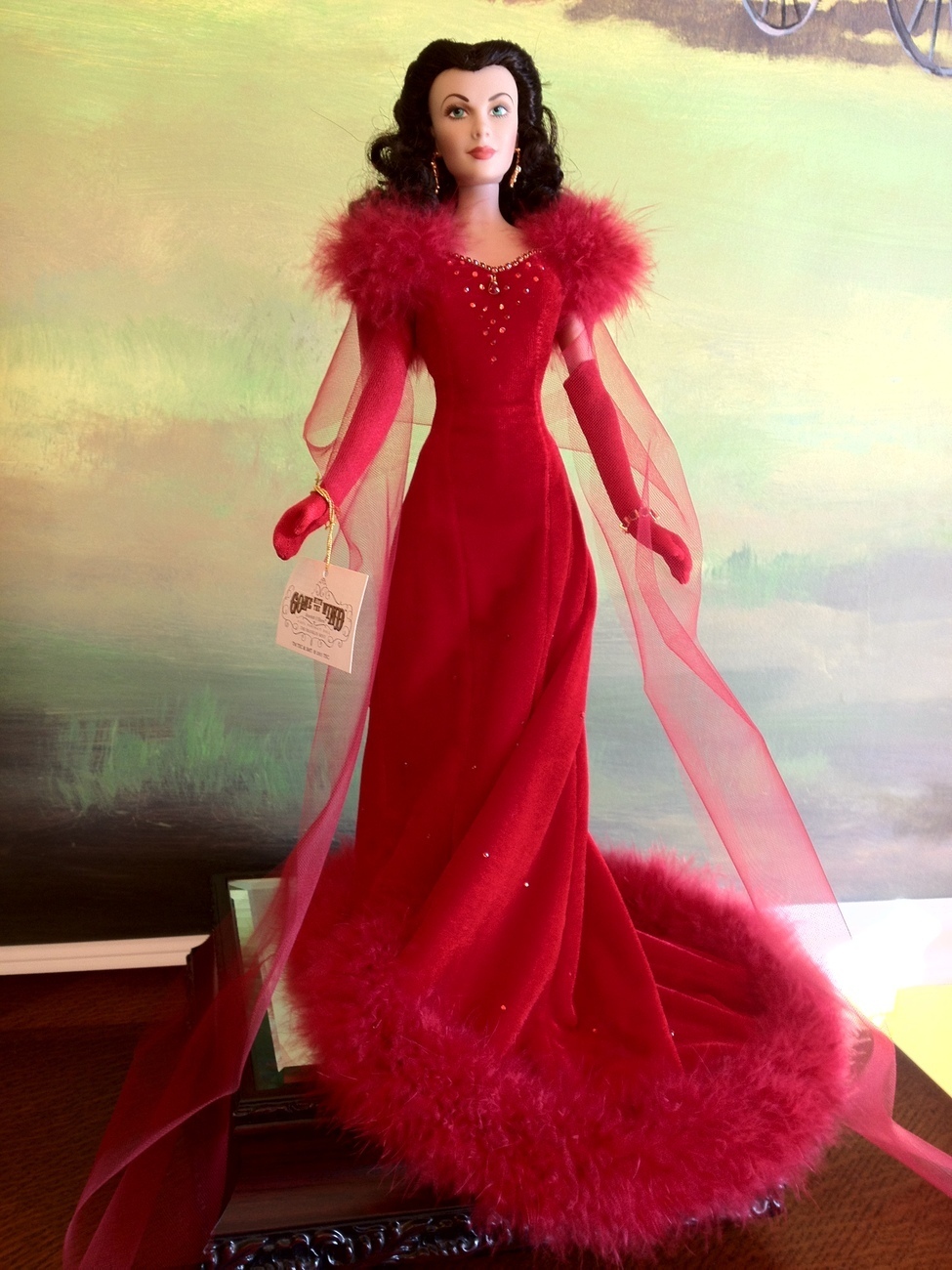 Скарлетт о хара в красном платье