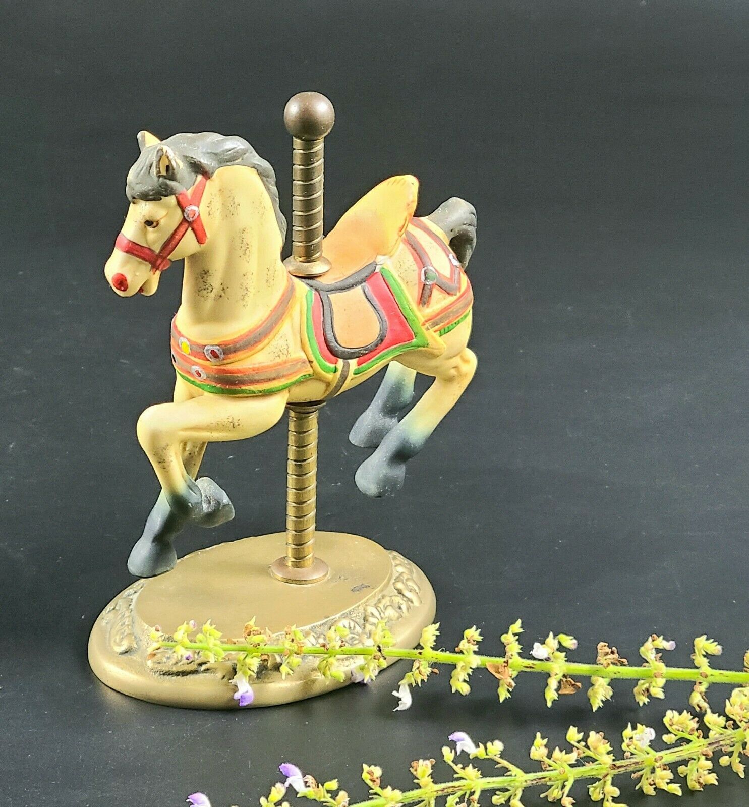 porcelain carousel horse