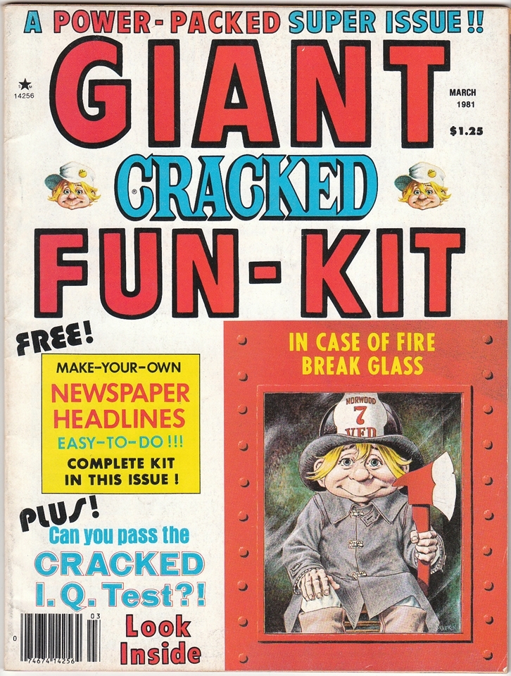 A vintage collectors issue of Cracked Magazine from November 1982