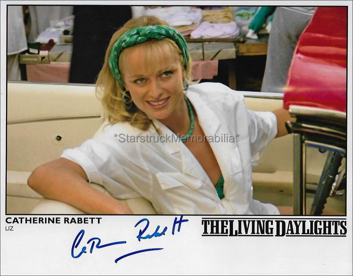 Catherine Rabett Autograph *James Bond, The Living Daylights* Signed ...