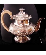 Antique Fancy Victorian teapot - Sheffield silver plate kettle - Victori... - $95.00