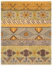 EORC IE15MU8X10 Hand-Tufted Wool Nargess Rug, 7&#39;9 x 9&#39;9, Yellow - $638.55