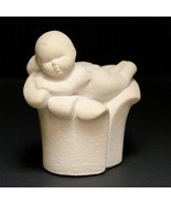 Vintage Marbell Stone Art Figurine Statue Little Baby - $19.31