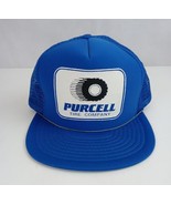 Vintage Purcell Tire Company Mesh Back Snapback Trucker Baseball Cap - $14.01