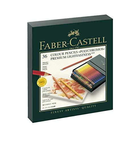 Faber-Castell Polychromos Artists' Coloured Pencils Gift Box x 36 Colours,FC1100