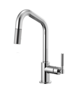 Brizo 63063LF-PC Litze Pull-Down Faucet with Angled Spout and Knurled Ha... - $352.48