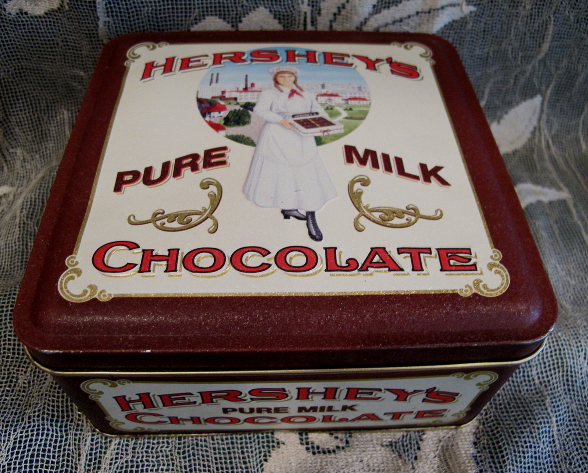 HERSHEYS Pure Milk Chocolate Tin Vintage Souvenir Collector Hershey ...