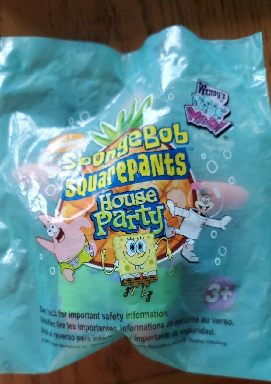 NEWWendysSpongebob SquarepantsHouse PartyPatrickKids Meal Toy