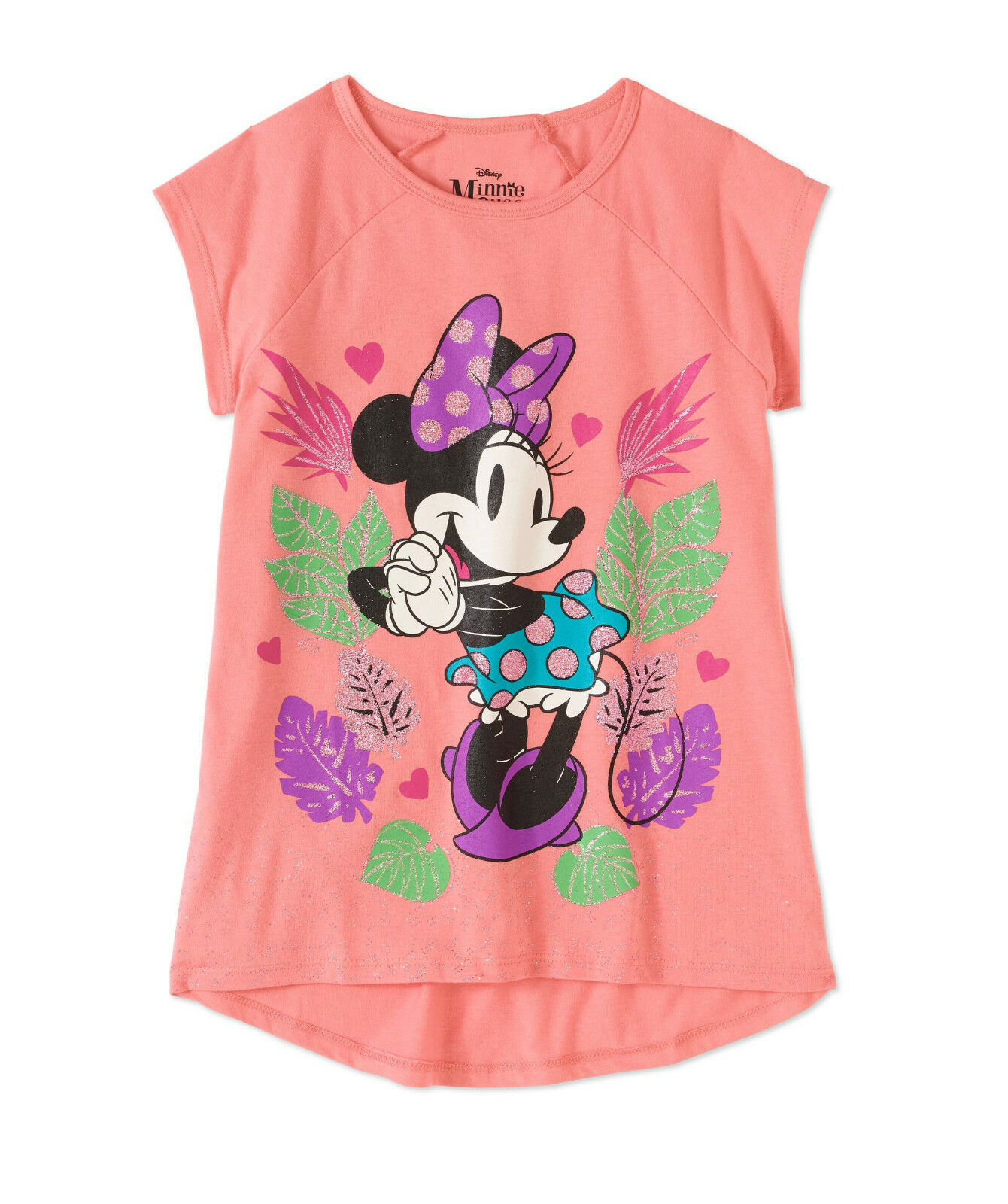 NWT Disney Store I love Minnie Mouse Girls T Shirt Tee Size Large 7//8,10//12