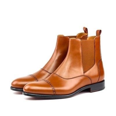 Custom Handmade Men's Elegant Latest Chelsea Leather Boots, men fashion  2019