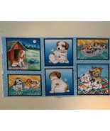 FABRIC PANEL Fuzzytail Kittens and Pups - $8.00