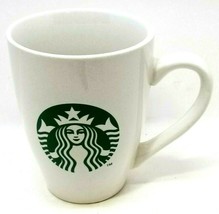 2011 Starbucks 16oz Coffee Mug Cup White with Logo Black Letters (J6) - $21.55