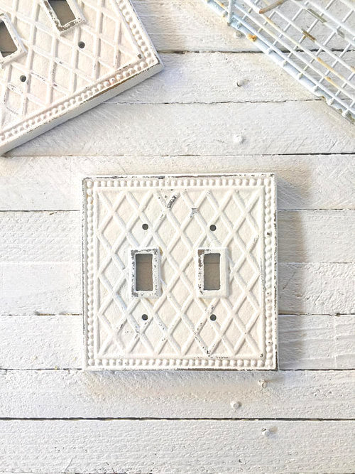 vertical double light switch plate