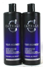 2 Bottles Catwalk By TIGI 25.36 Oz Your Highness Elevating Fine Hair Conditioner