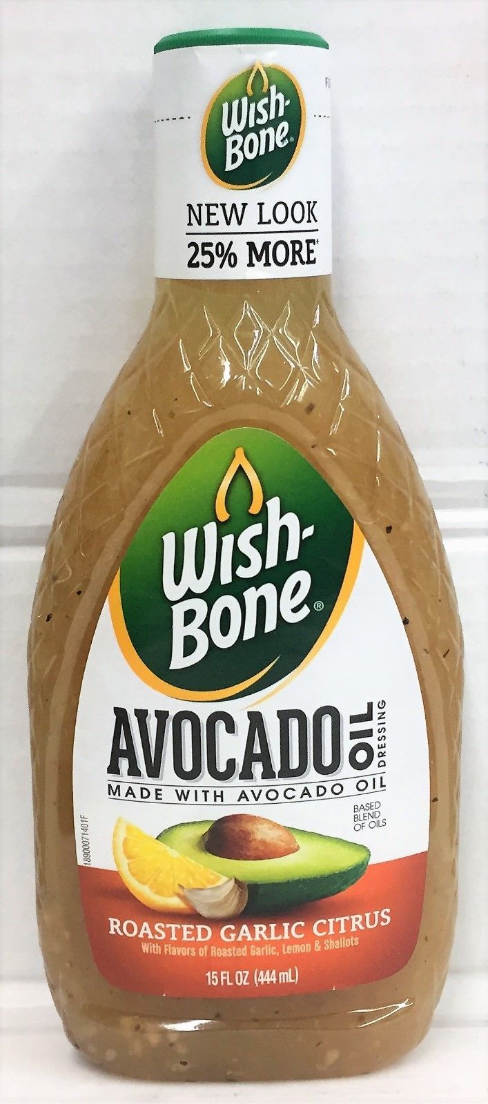 Wishbone Avocado Oil Roasted Garlic Citrus Salad Dressing 15 oz Sauces