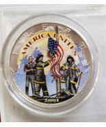 2001 American Heroes Commemorative 1 oz Fine Silver Dollar US Mint COA - $49.95