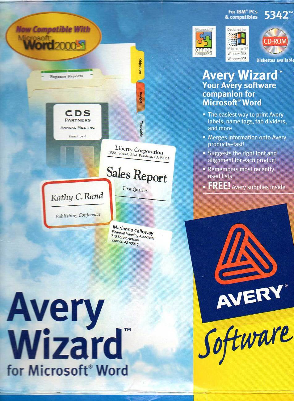 avery label wizard for windows 7