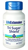 3X $19.50 Life Extension Tri Sugar Shield 60 caps sugar glucose levels image 1