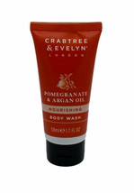 STOCKING STUFFER Crabtree & Evelyn Pomegranate Argan Oil Body Wash 50ml 1.7 Oz - $9.99