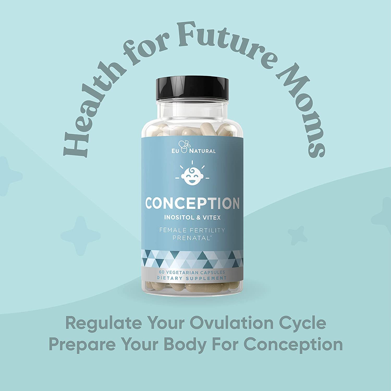 Conception Fertility Prenatal Vitamins 60 Vegetarian Soft Capsules