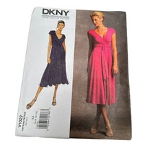 Vogue V1027 Donna Karan Dress Size 6 8 10 12 Sewing Pattern Uncut - $15.79