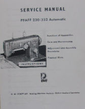 Pfaff 230/332 Automatic Service Manual Sewing Machine - $14.99