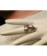 Fun Vintage DOLPHIN Wrap Ring Sterlign Silver Size 6- 7 - £27.54 GBP