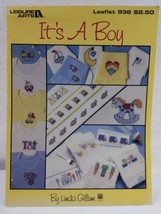 1990 Leisure Arts It's A Boy Cross Stitch Chart Leaflet #936 Linda Gillum VTG  - $7.92