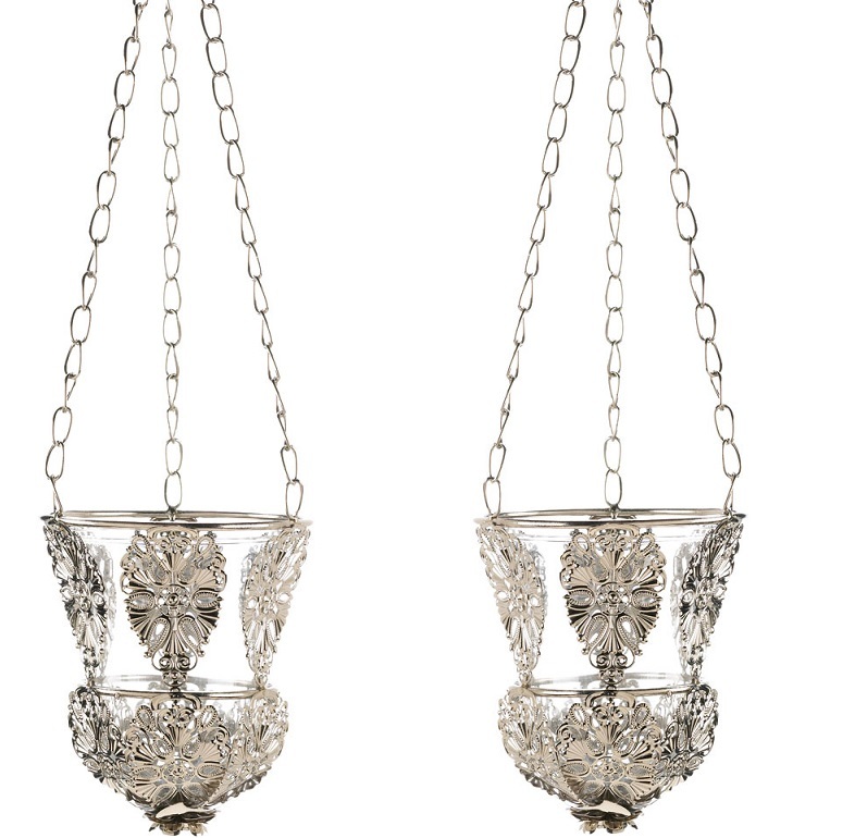 Ornate Hanging Candle Holders Set of 2 Candle Holders & Accessories