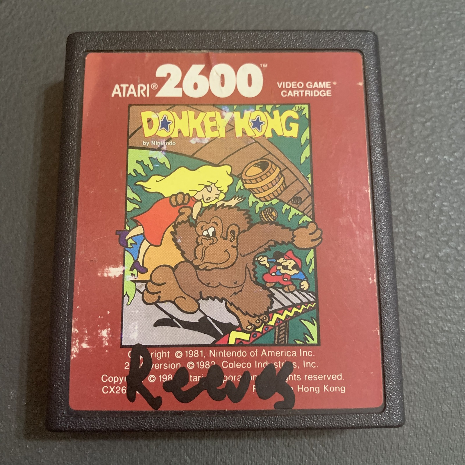Primary image for ATARI 2600 Donkey Kong red label tested video game cartridge CX26143 arcade fun