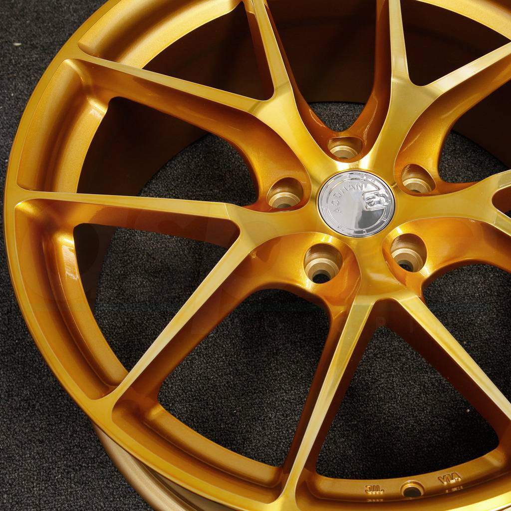 One 20x9 Aodhan LS007 LS7 5x114.3 30 Gold Machined Face Wheels Rims